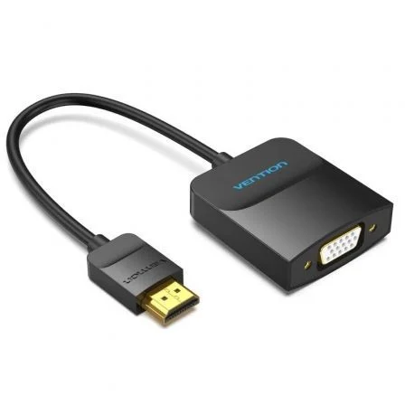 CONVERSOR HDMI A VGA 0.15 M NEGRO VENTION CONVERSOR HDMI A VGA 0.15 M NEGRO VENTION